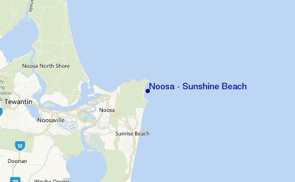 carte de localisation de Noosa - Sunshine Beach