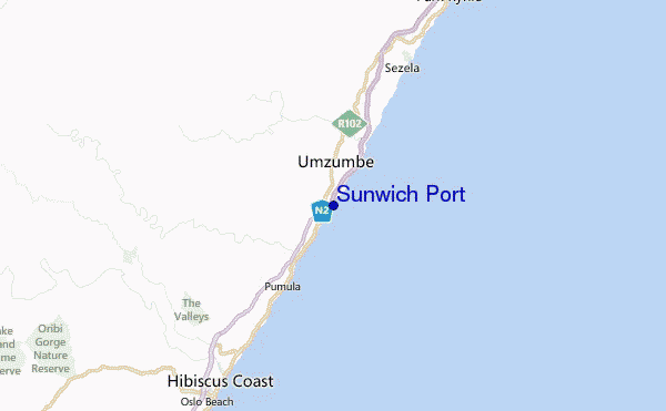 Sunwich Port Location Map
