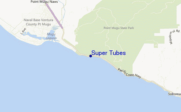 carte de localisation de Super Tubes