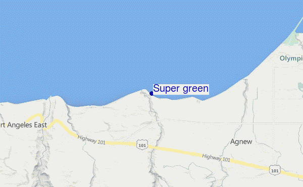 carte de localisation de Super green