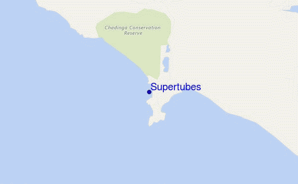 carte de localisation de Supertubes