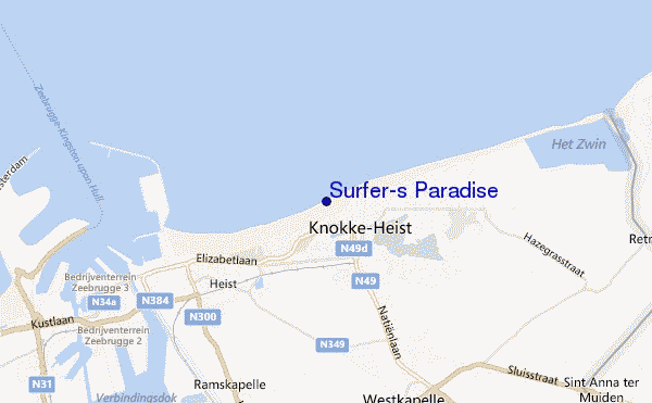 carte de localisation de Surfer's Paradise