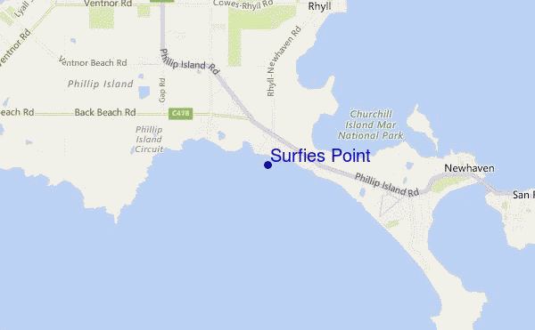 carte de localisation de Surfies Point