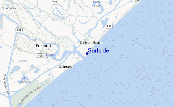 carte de localisation de Surfside