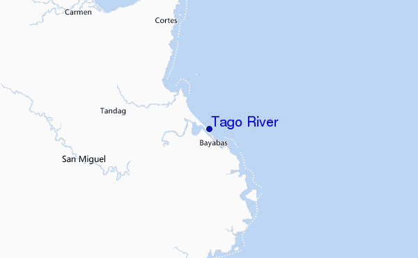 Tago River Location Map