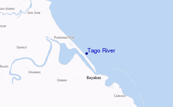 carte de localisation de Tago River