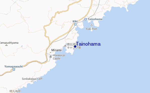 carte de localisation de Tainohama