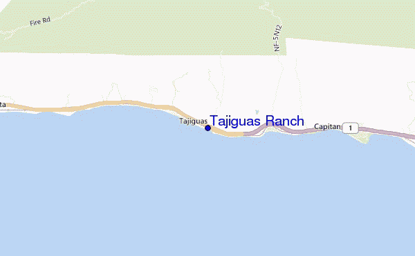 carte de localisation de Tajiguas Ranch