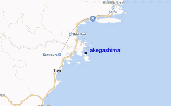 carte de localisation de Takegashima
