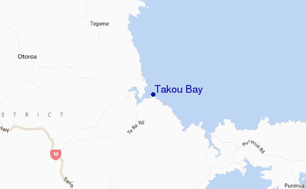 carte de localisation de Takou Bay