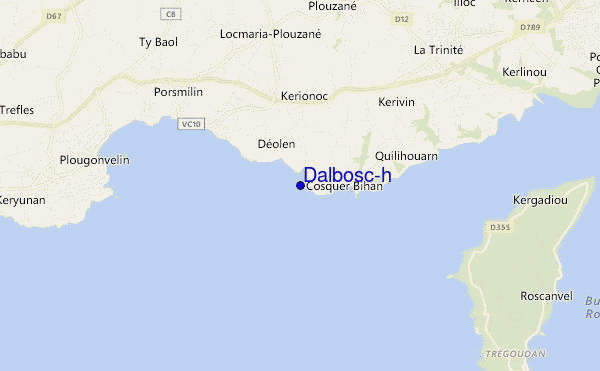 carte de localisation de Dalbosc'h