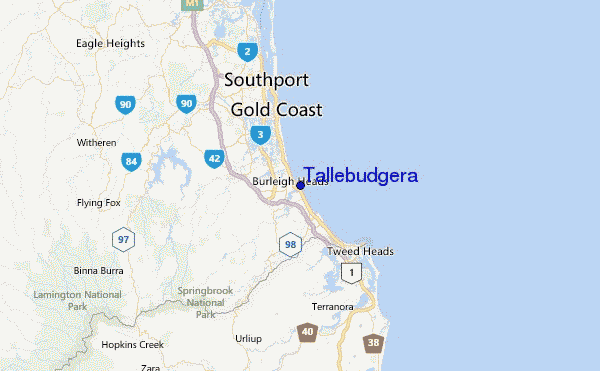 Tallebudgera Location Map