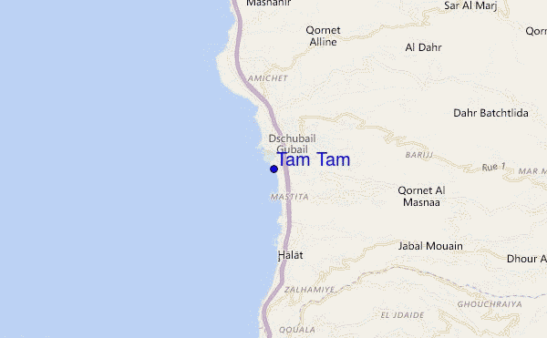 carte de localisation de Tam Tam