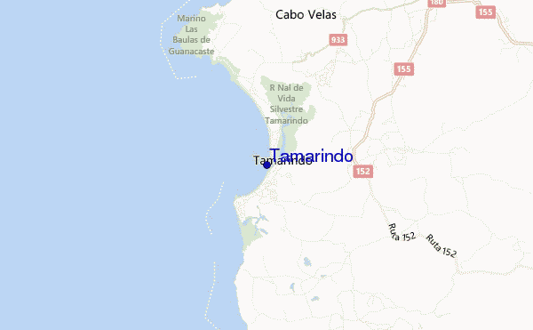 carte de localisation de Tamarindo