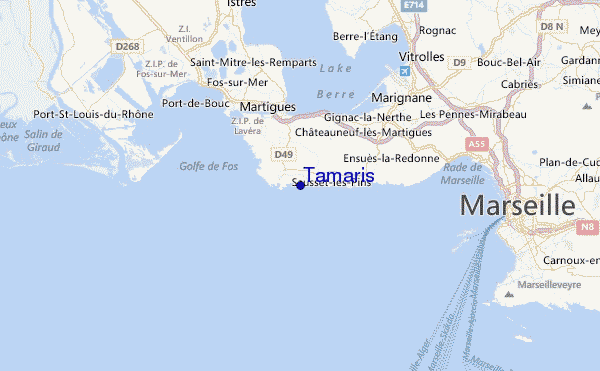 Tamaris Location Map