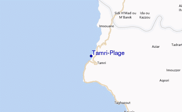 Tamri-Plage Location Map