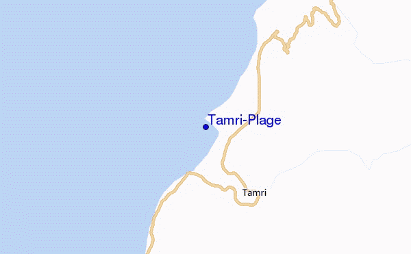 carte de localisation de Tamri-Plage