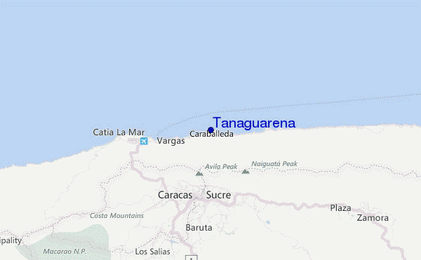Tanaguarena Location Map