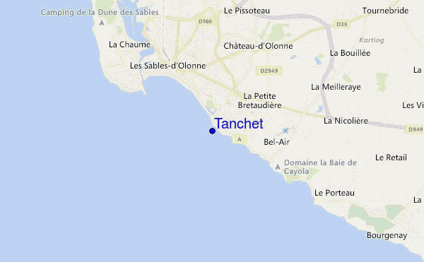 carte de localisation de Tanchet