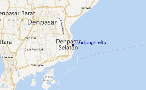 carte de localisation de Tandjung-Lefts
