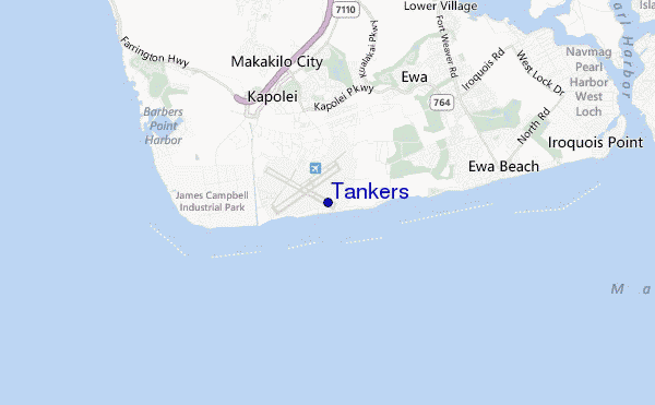 carte de localisation de Tankers