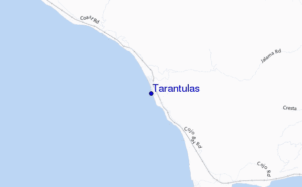 carte de localisation de Tarantulas