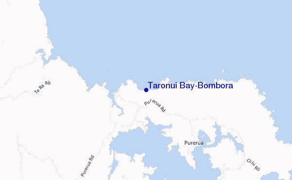 carte de localisation de Taronui Bay-Bombora
