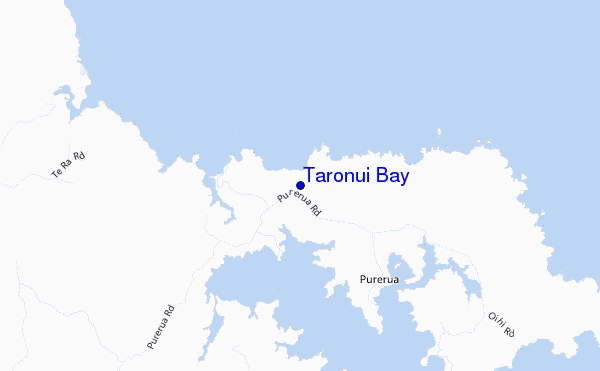 carte de localisation de Taronui Bay