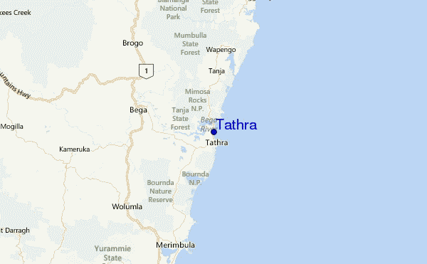 Tathra Location Map