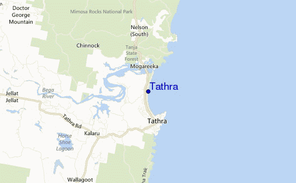 carte de localisation de Tathra