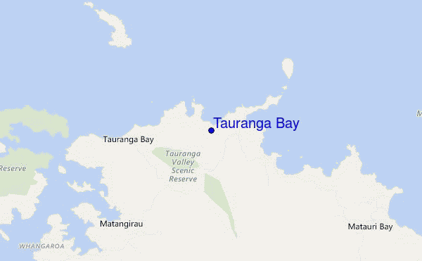 carte de localisation de Tauranga Bay