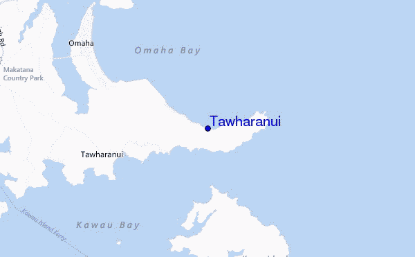 carte de localisation de Tawharanui