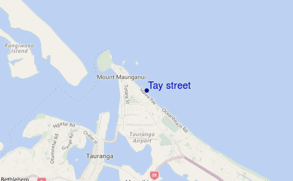 carte de localisation de Tay street