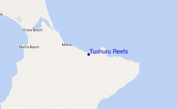 carte de localisation de Tuahuru Reefs