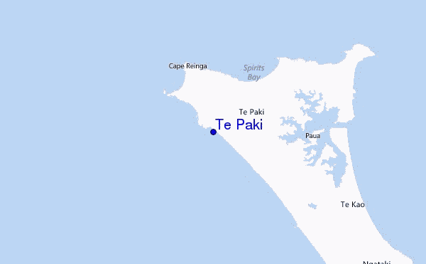 Te Paki Location Map