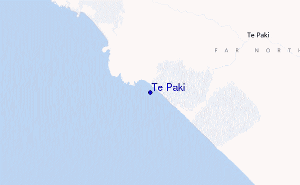 carte de localisation de Te Paki