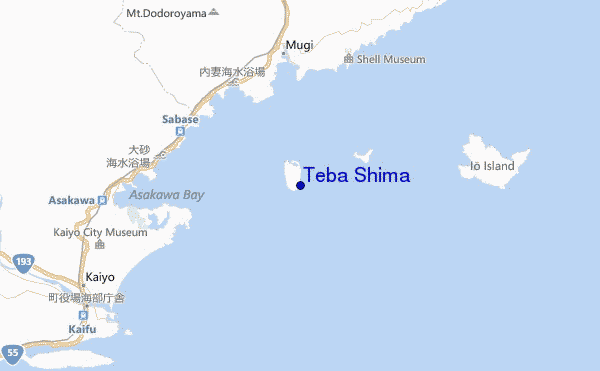 carte de localisation de Teba Shima