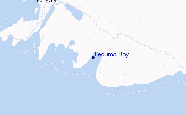carte de localisation de Teouma Bay