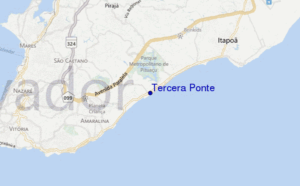 carte de localisation de Tercera Ponte