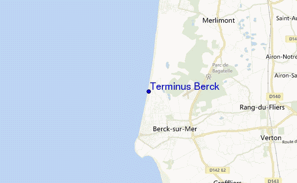 carte de localisation de Terminus Berck