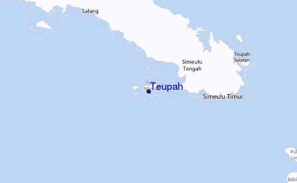 Teupah Location Map