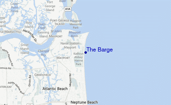 carte de localisation de The Barge