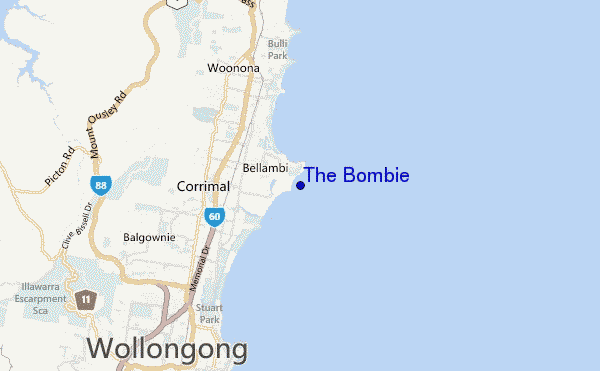 carte de localisation de The Bombie