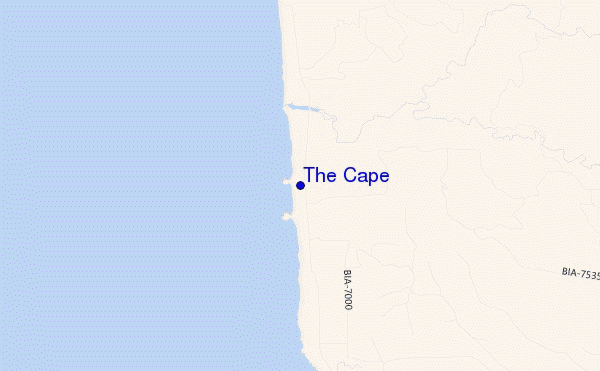 carte de localisation de The Cape