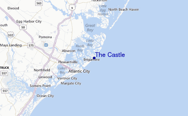 The Castle Location Map