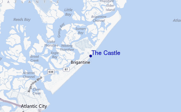 carte de localisation de The Castle
