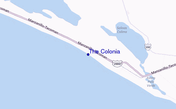 carte de localisation de The Colonia