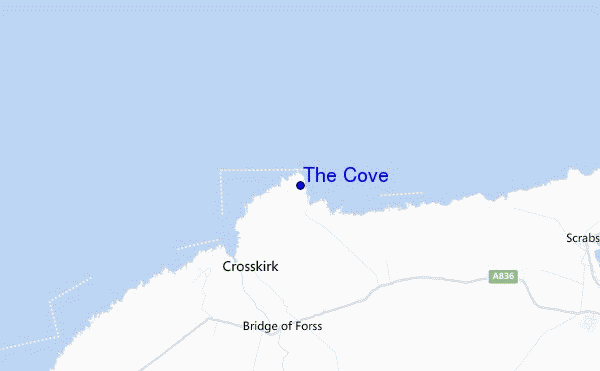 carte de localisation de The Cove