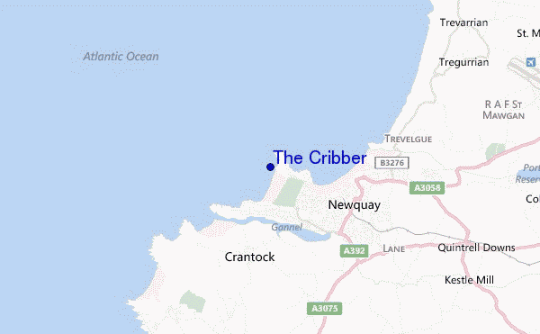 carte de localisation de The Cribber