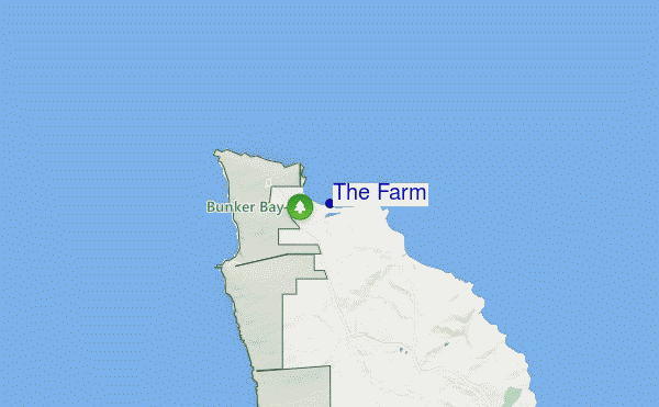 carte de localisation de The Farm